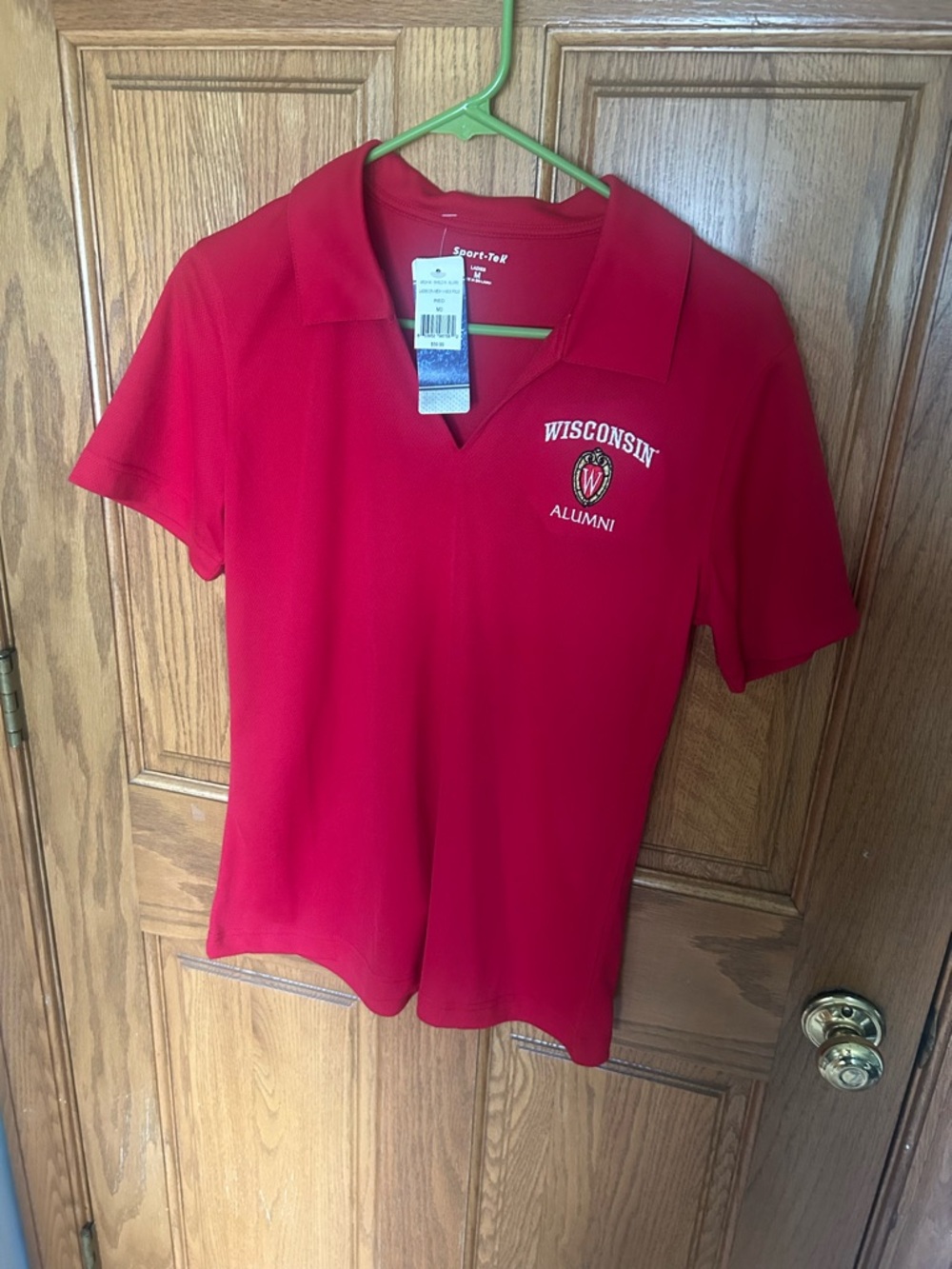 Sport-Tek Women's Red Wisconsin Alumni Polo